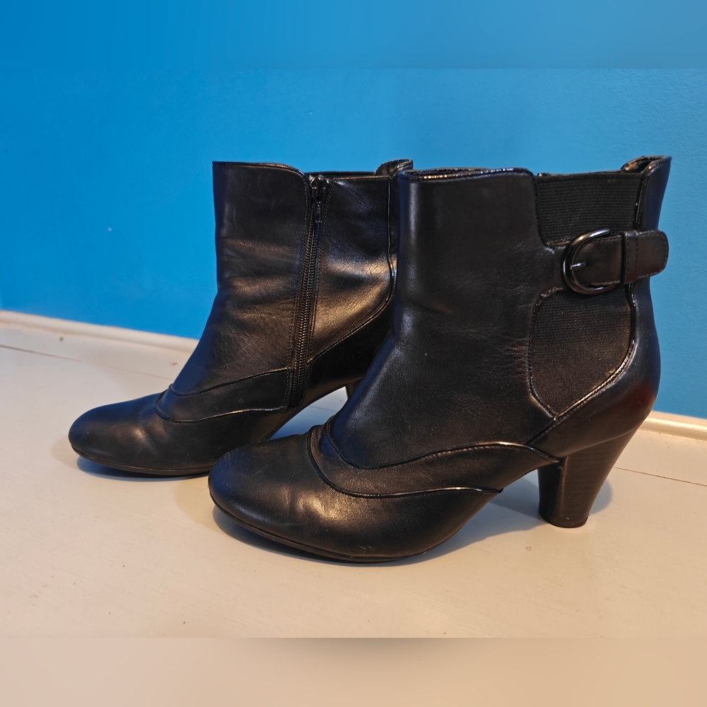 Clarks Black Ankle Boots